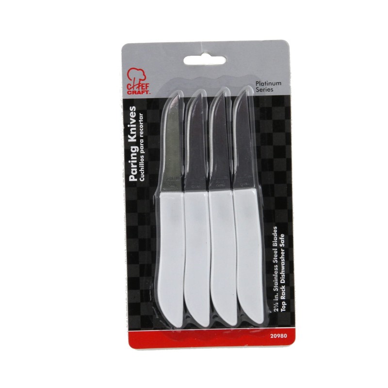 Chef Craft Select Paring Knife Set, 2.5 Inch Blade 6