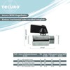 tecuro Mini Ball Valve 1/2 Inch, Female x Male Thread,