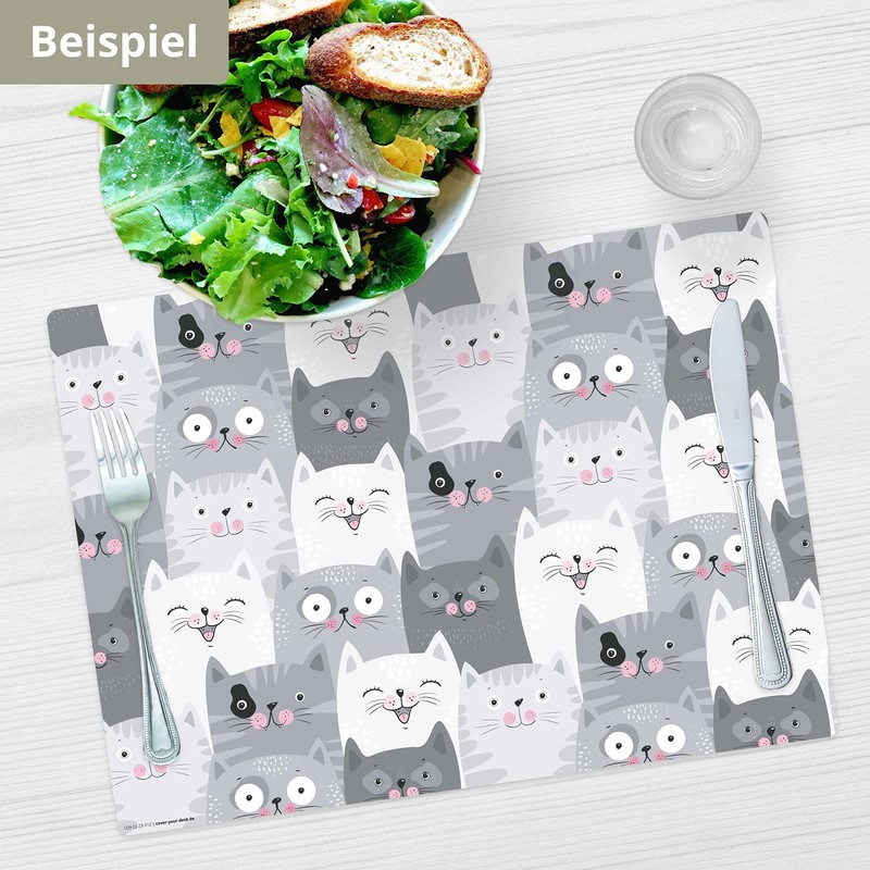 Placemats | Washable Place Mats - Cat Conference - Set