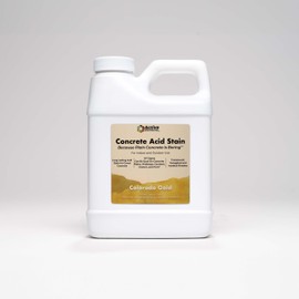 Concrete Acid Stain Interior Concrete Colorado Gold (Golden Yellow Color) 16oz