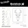 Boldink Temporary Tattoos,Semi Permanent Tattoos,15 Days Long Lasting Tattoo Stickers,Waterproof