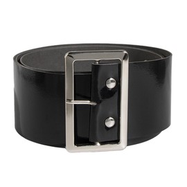 KLOVA Christmas Santa Belt for Adults - Black Pirate Faux Leather Wide Belt for Men Women - Cosplay Novelty Costume Accessory