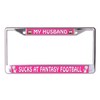 My Husband Sucks at Fantasy Football Chrome License Plate Frame