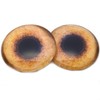 Pheasant Glass Bird Eyes, Light Brown Tan Foul 6mm to