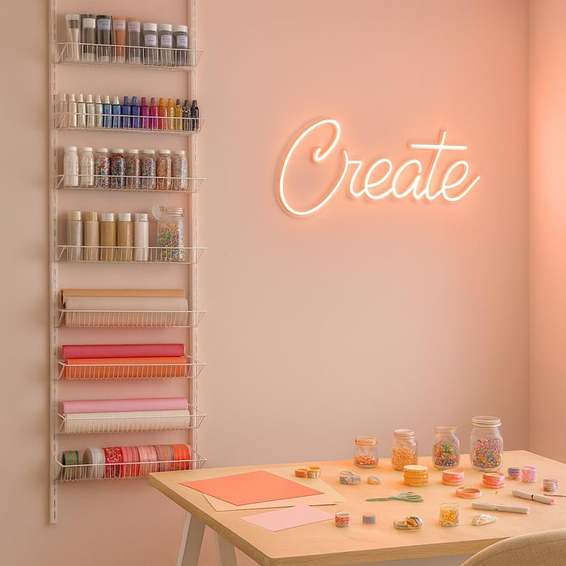 Jumbl 24" Wide Adjustable Door/Wall Mount Hanging Spice Storage Rack