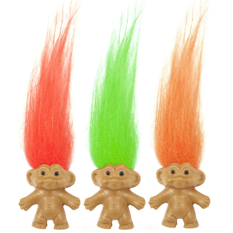 Retro trolls, pack of 12., funky, 1-Pack