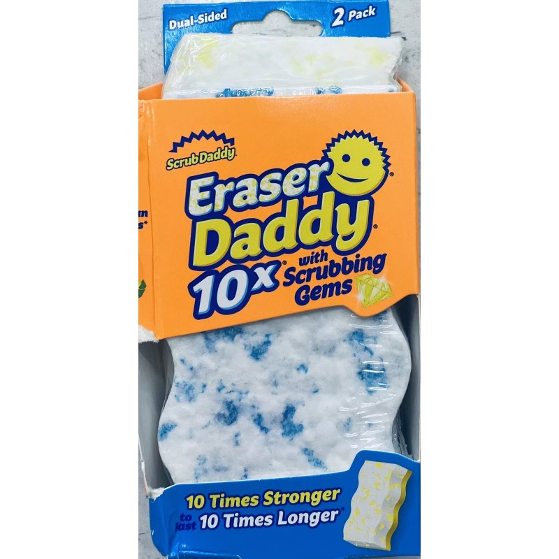 Scrub Daddy Eraser Sponge Eraser Daddy 10x Stronger Durable Melamine