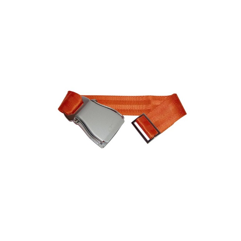 Honbeanify Skybelt Airplane Belt Silver/Orange Flying Belt Seat Belt, orange