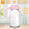 UYEIKMLOP Mason Jar Pitcher, 32 OZ Breast Milk Pitcher Double