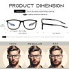 Missfive 2 Pack +1.5 Reading Glasses Blue Light Blocking, Flexible