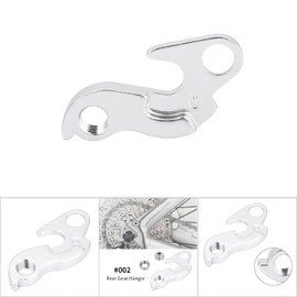 Tail hook1pc Cycling Aluminium Alloy Rear Gear Mech Derailleur Hanger Hook Dropout Frame (Silver)(002)