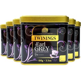 Twinings Earl Grey Loose Tea in Tin 600g (Multipack of 6 x 100g tins)