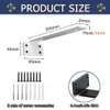 2 Pack Heavy Duty Shelf Brackets for Wall Mounting, with