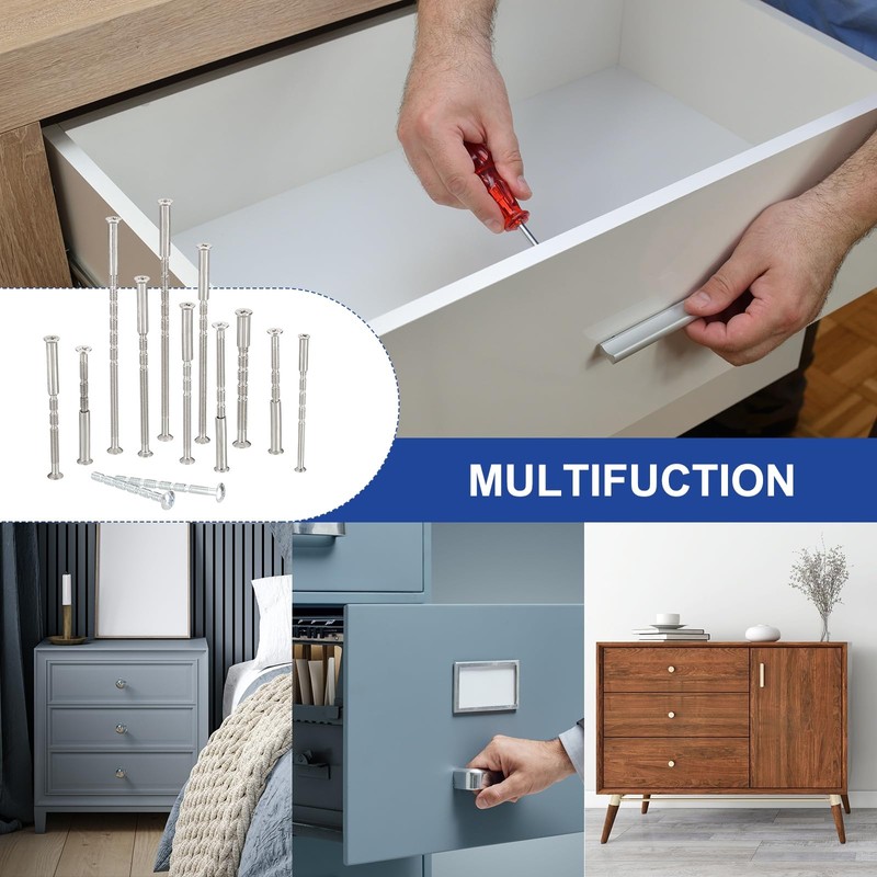 PATIKIL Door Handle Screws M4x100, 10 Set Cabinet Handle Break