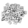 M5 Thread T-Nut, 50Pcs Carbon Steel T Slot Nuts, Nickel