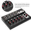 Portable Multifunctional FiveChannel Stereo Audio Sound Mixer Compact