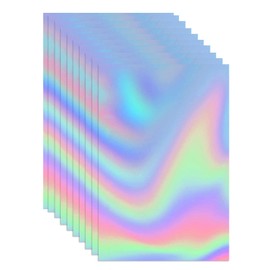 WakiHong Pack of 20 Hologram Film Holographic Stickers Paper Holographic Vinyl Sticker Paper for Laser and Inkjet Printers