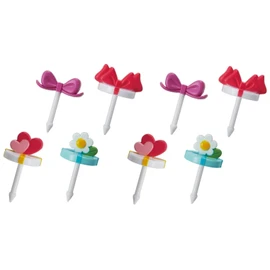 トルネ Torne P-3341 Bento Decoration Supplies, Gift Picks, 8 Pieces (4 Types x 2 Each)