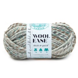 Lion Brand Yarn Wool-Ease Thick and Fast Yarn Soft Bulky Yarn for Knitting, Crocheting and Crafting, 1 Skein - Sea Glass