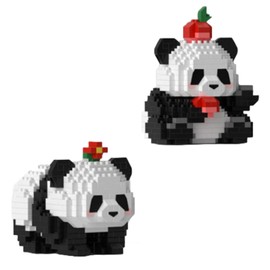 QMEAKMONY Mini Building Blocks Panda Sets Cute Micro Mini Panda Building Bricks for Adults Micro Nano Bricks Perfect Party Favors for Teenagers. (359 PCS)