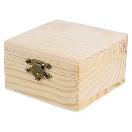 INNSPIRO Solid Pine Square Box 8.5 x 8.5 x 5 cm