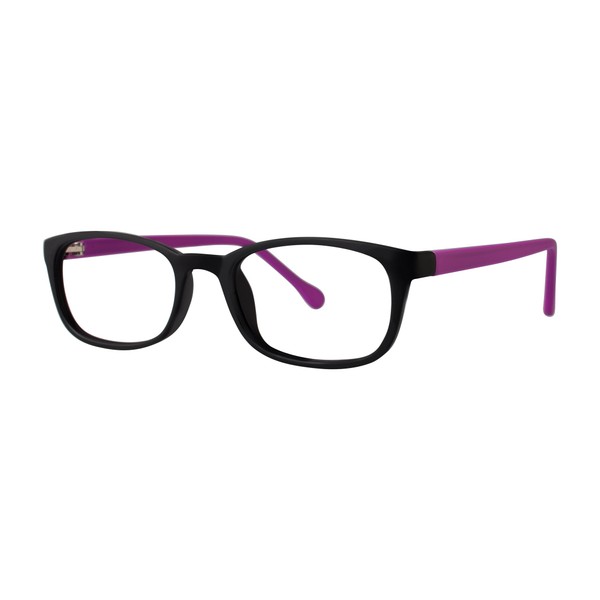Yippee Unisex Eyeglasses - Modern Collection Frames - Black/Rose Matte