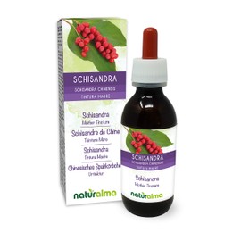 Chinese Split Basket (Schisandra chinensis) Fruits Alcohol-Free Mother Tincture Naturalma Liquid Extract Drops 120 ml Dietary Supplement Vegan