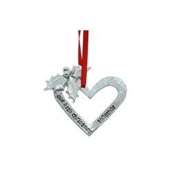 Pirantin 25th Anniversary Christmas Tree Decoration - Reads Our 25th Christmas Together