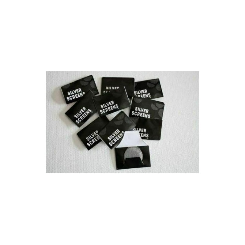 Stainless Steel 50 Pcs Pipes Screen Silver Filters Screens Pipes