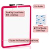 Mr. Pen- Dry Erase Board, 14' x 11', Black Dry