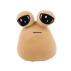 Pou Plush Alien Keychain, Cute Alien Plush Filling Animal Birthday Gift (8.6 inches) - Color: A