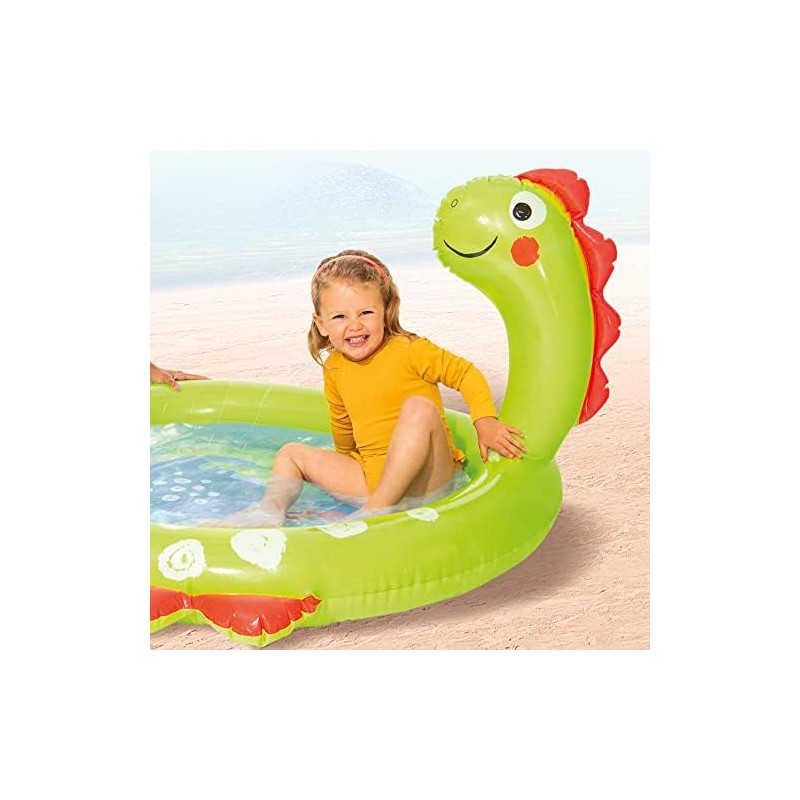 YUAKUOD Intex Dinosaurier-Sprühpool, aufgeblasene Gre 119 cm x 109 cm