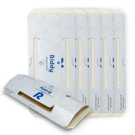 Riddy Cockroach Traps, Non‑Toxic Sticky Base Trap for German, American & Oriental Roaches, Low‑Profile Foldable Glue Station for Industrial Kitchens & Residential Use, 5 Pack