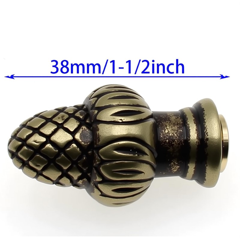 OZXNO 1pcs Solid Lamp Finial Brass Lamp Finial Cap Knob