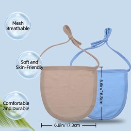 CRAZY ROSA - Funda antipolvo para traqueotomía, 4 piezas de cortinas para garganta con protección contra el estoma del cuello, protectores de tracha transpirables ajustables para un cuidado integral