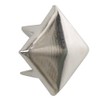 TRIXES 200pcs 7mm Silver Clothing Pyramid Studs Nickel Rivet Leathercraft