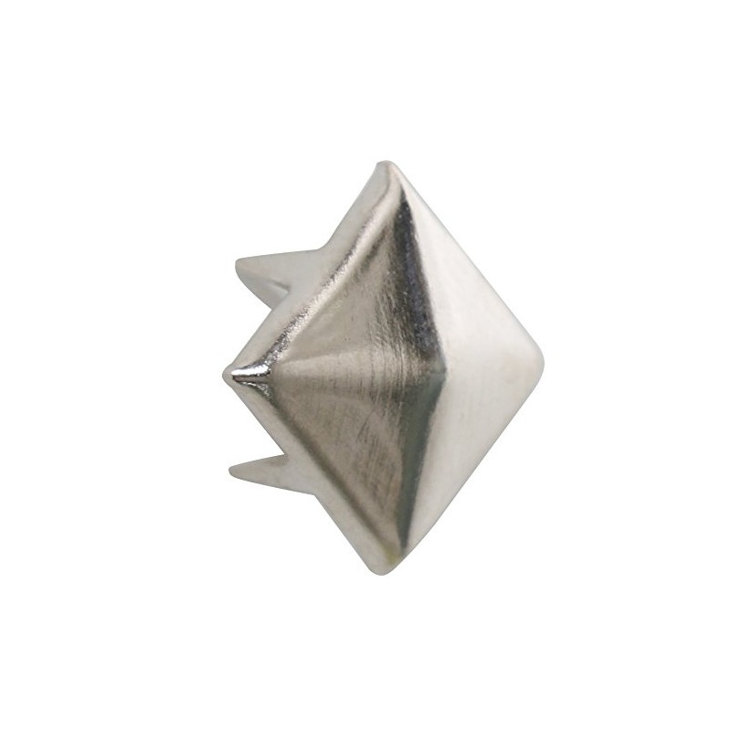 TRIXES 200pcs 7mm Silver Clothing Pyramid Studs Nickel Rivet Leathercraft