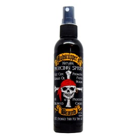 Mudscupper's Natural Piercing Spray: Sterilized Sea Salt Solution Gently Cleanses & Helps Heal All Piercings. 4 fl oz