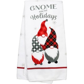 Christmas Winter Themed Kitchen Towels - Set of 2 (Gnome for The Holidays and Have Yourself a Merry Little Christmas)