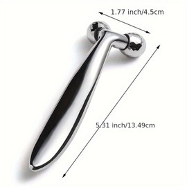 3D Roller Face Massager Skin Tightening Wrinkle Bar Rotating 360 Thin Face Massager Y Shape Face Massager Shaping Firmer Anti-Wrinkle Muscle Relaxation