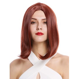 WIG ME UP - YZF-4356-350 Lady Quality Wig short shoulder length Bob Longbob straight middle-parting auburn red brown