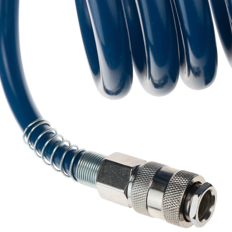 Compressed Air Hose SP-PE 5 m, Flexible Spiral Hose Diameter