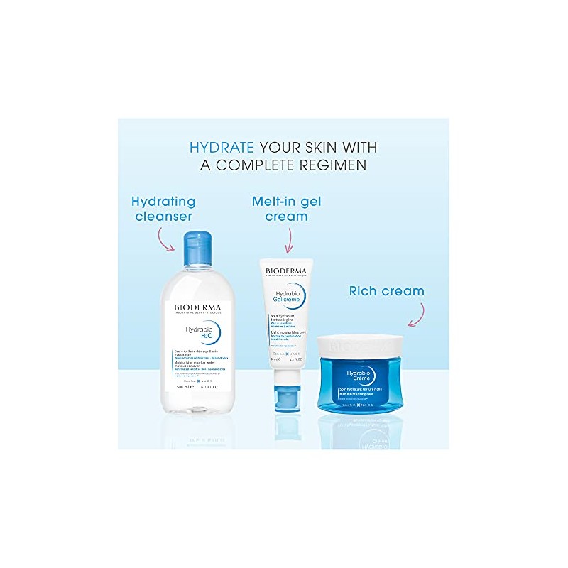 Bioderma - Hydrabio Face Gel Moisturizer - Moisturizing, Lightweight Gel