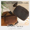 GULNAHS Men's Body Bag, Small, Genuine Leather, Crossbody Bag, Shoulder