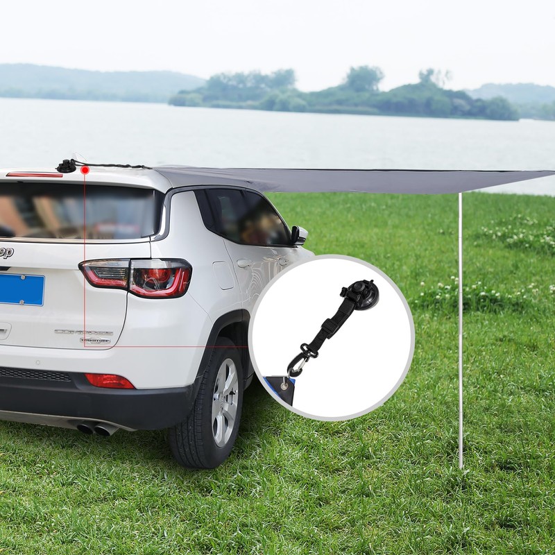 REDCAMP Heavy Duty Suction Cup Anchor with Long Straps and