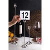 New Star Foodservice 1-25 Table Numbers, 4" x 4", White