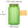 Custde Glass Storage Jars With Airtight Lid, 35oz Canister For