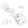 Chibery 1/2" Overlay Cabinet Hinges, 10 Pack Self Closing Flush