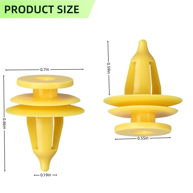 Lssapr 50 Pcs Door Panel Fastener Push Type Retainer Clip