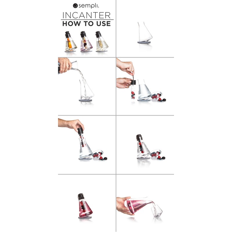 Sempli Incanter - Spirit Infusion Decanter for Liquor, Infuser to